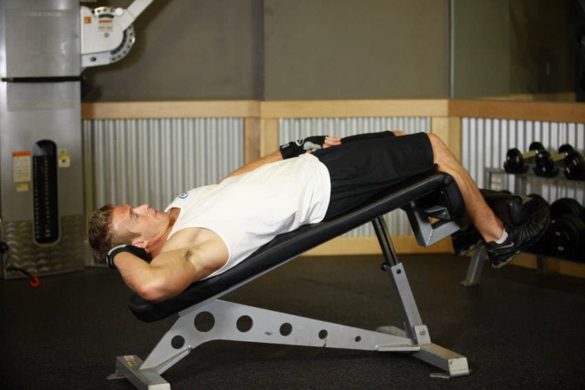 Decline Oblique Crunch