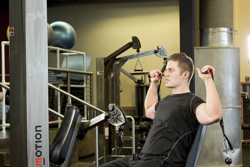 Seated Cable Shoulder Press